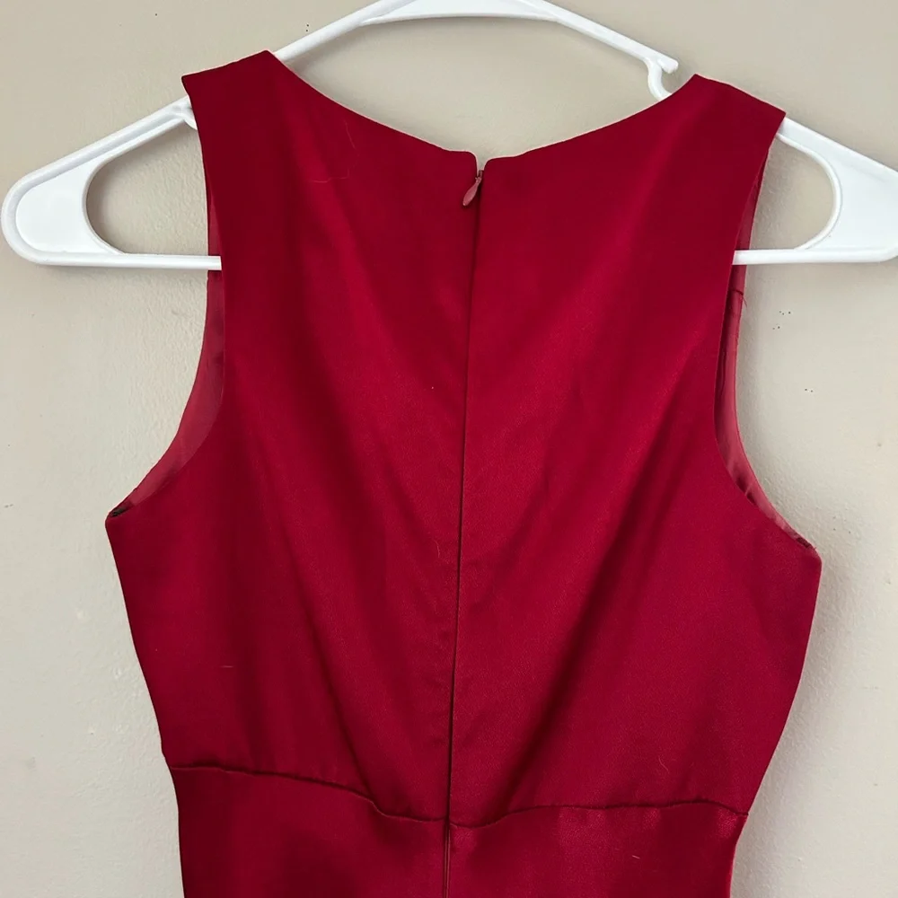 Cache Y2K Vintage Prom‎ Dress Maxi Red Beaded Top Size 3/4 Juniors